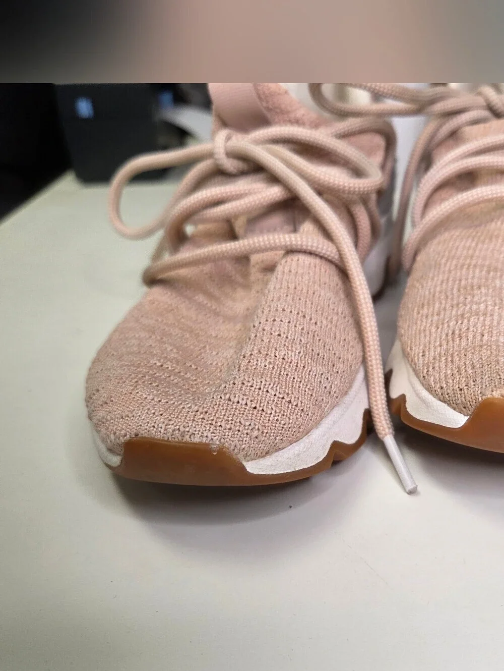 Sorel Kinetic Lace Up Sneakers Shoes Pink Women's US Size 7.5